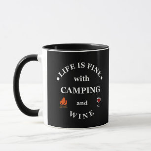 Funnt Camping und Redewendungen Tasse