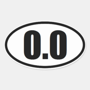 Funny 0.0 Marathon Läufer Aufkleber