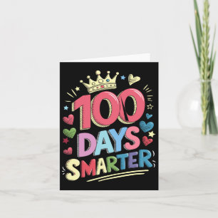 Funny 100 Days Lehrer Clroom Spirit Learning Jour Karte