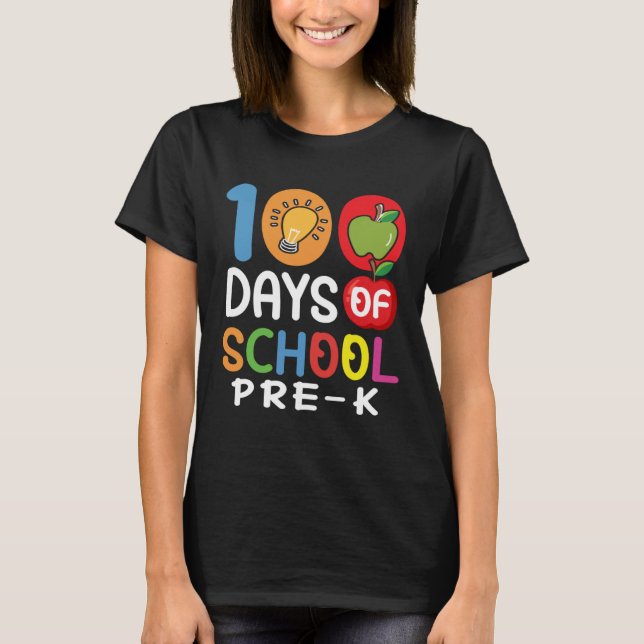 Funny 100 Days Of School And Still Poppin 100th Pr T-Shirt (Vorderseite)