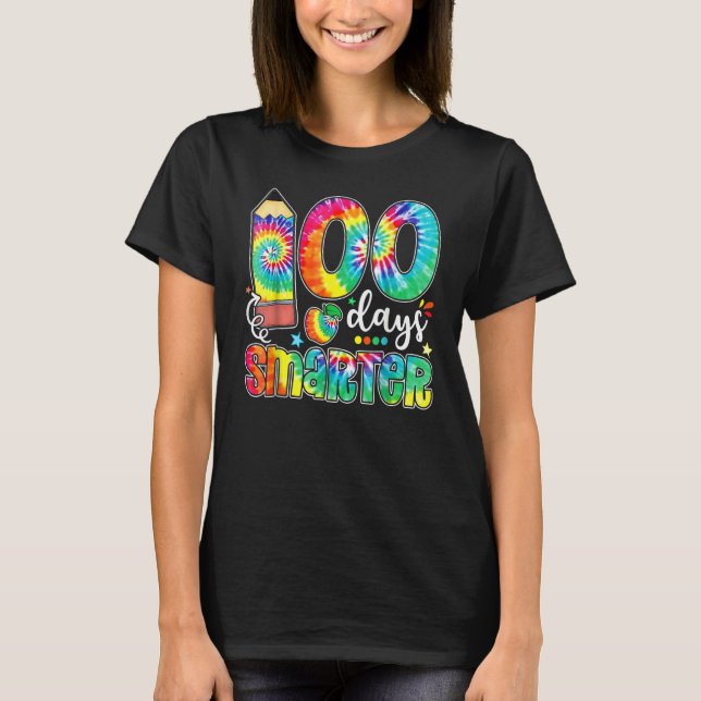 Funny 100 Days Smarter Happy 100th Day Of School T T-Shirt (Vorderseite)
