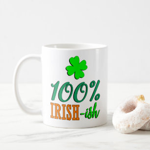 Funny 100% Irish -ish Geschenk für St Patrick's Da Kaffeetasse