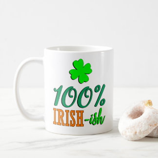 Funny 100% Irish -ish Geschenk für St Patrick's Da Kaffeetasse