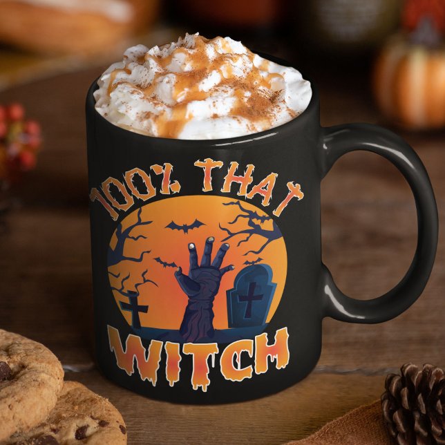 Funny 100% jener Hexe Halloween Kaffeetasse (Von Creator hochgeladen)