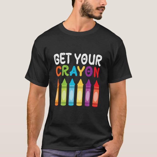Funny 100th Day Quote Holen Sie Ihre Cray auf Gesc T-Shirt (Vorderseite)