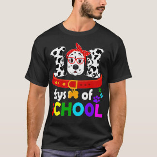 Funny 101 Tage schlauer Hund 100 Tage Schultee T-Shirt