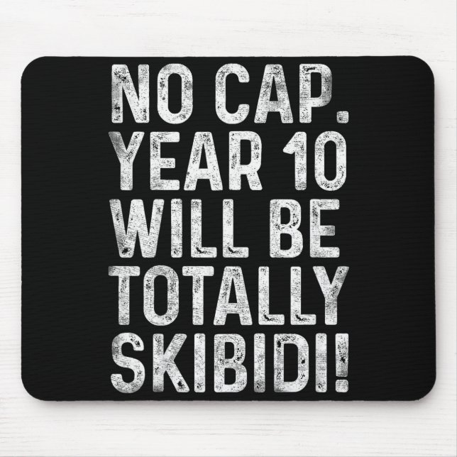 Funny 10 Year Old Bday Boy 10th Birthday Born In 2 Mousepad (Vorne)