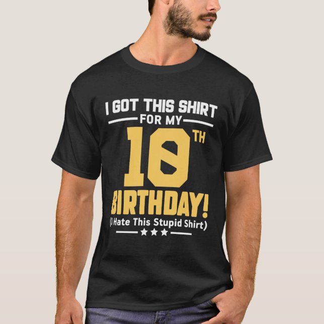 Funny 10th Birthday 10 Years Old Boys Girls Gift  T-Shirt (Vorderseite)