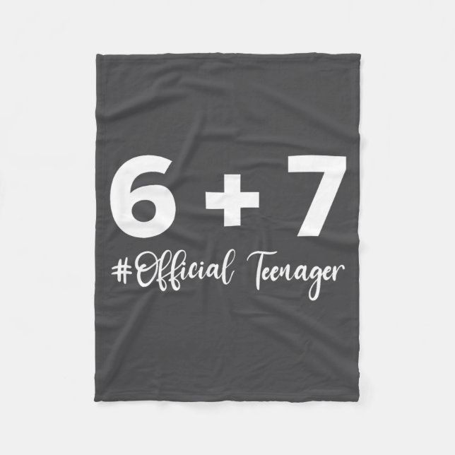 Funny 13th Birthday Teenager 6+7 Year Old Boys Kid Fleecedecke (Vorderseite)