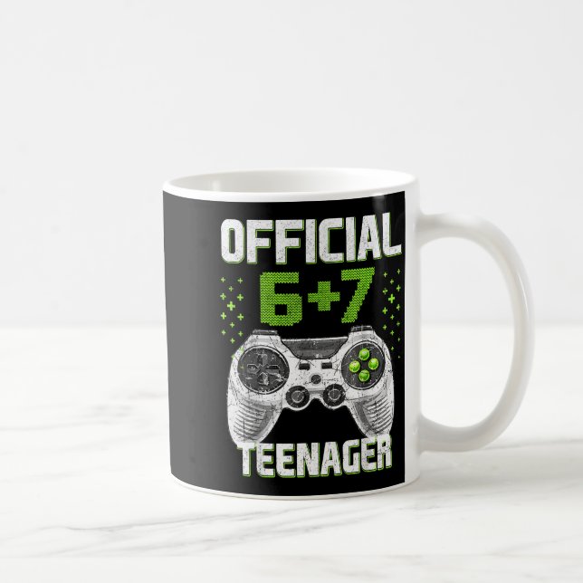Funny 13th Birthday Teenager 6+7 Year Old Boys Kid Kaffeetasse (Rechts)