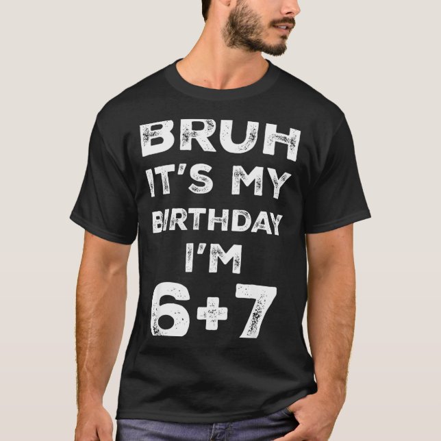 Funny 13th Birthday Teenager 6+7 Year Old Boys Kid T-Shirt (Vorderseite)