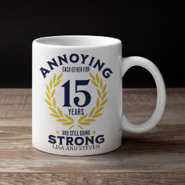 Funny 15th Anniversary for couples Kaffeetasse