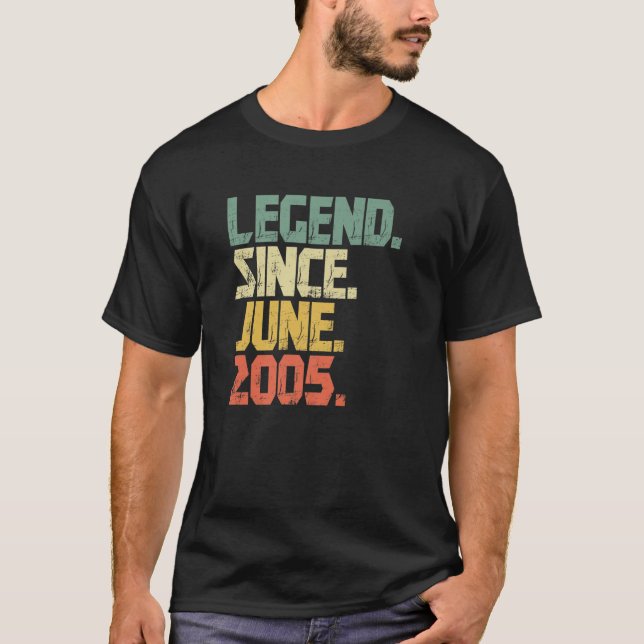 Funny 16 Year Old Boys Girls Legend seit Juni 2009 T-Shirt (Vorderseite)