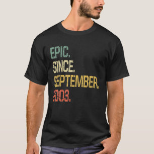 Funny 18 Years Old - Vintag Epic Seit September T-Shirt