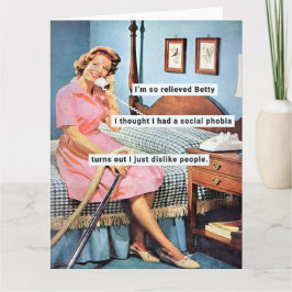Funny 1950s Hausfrau Karte