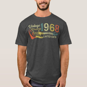 Funny 1968 Geburtstagsgeschenk für Männer Guitar L T-Shirt