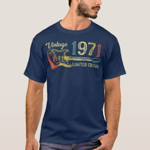 Funny 1971 Geburtstagsgeschenk für Männer Guitar L T-Shirt