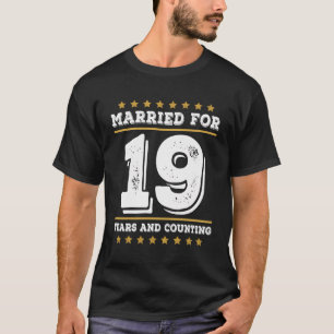 Funny 19 Years Ehe Matching 19. Wedding Anni T-Shirt