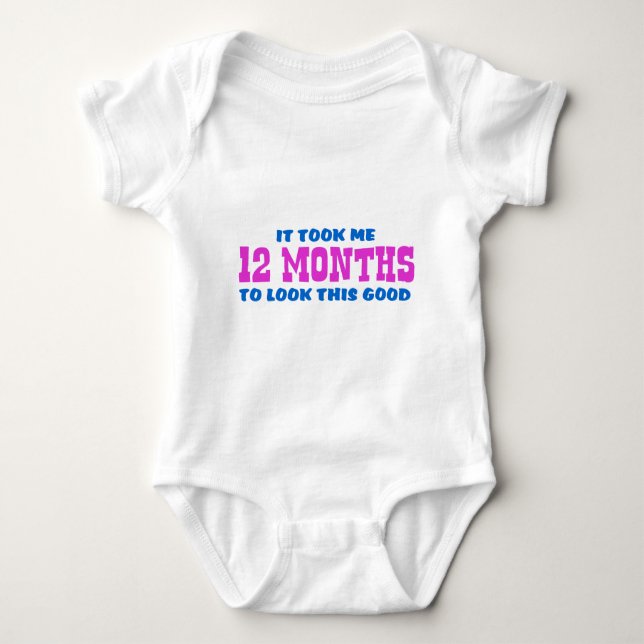 Funny 1. Geburtstag Baby Strampler (Vorderseite)