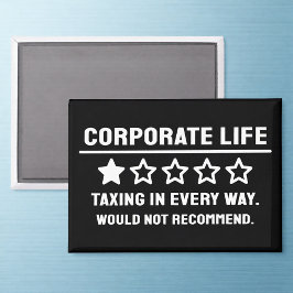 Funny 1-Star Corporate Life Review Kühlschrankmagn Magnet