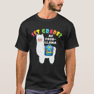 Funny 1st GRADE No Prob-Llama Zurück zur Schule 20 T-Shirt