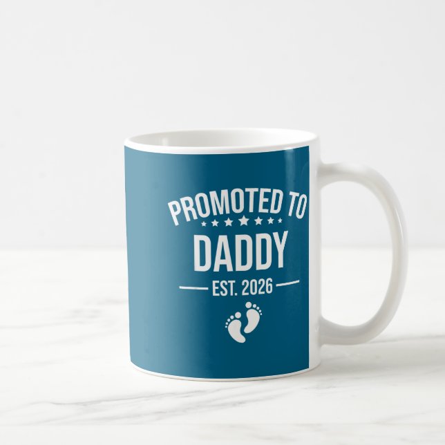 Funny 1st Time Dad Est 2026 New Dad New First Fath Kaffeetasse (Rechts)