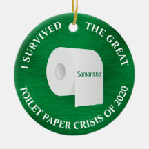 Funny 2020 Toilettenpapier Covid Weihnachtsgrün