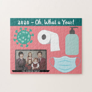 Funny 2020 Virusmuster Maske Toilettenpapier 1 Fot Puzzle