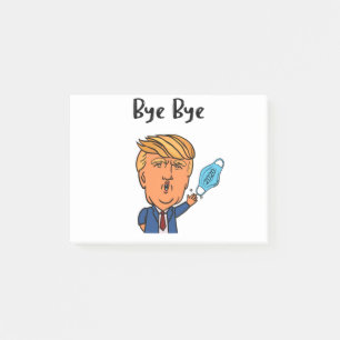 Funny 2020 Weihnachten Trump Maske Bye Bye Post-it Klebezettel