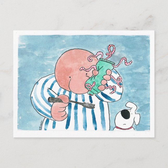 Funny 2020 Weihnachtskarte Feiertagspostkarte (Vorderseite)