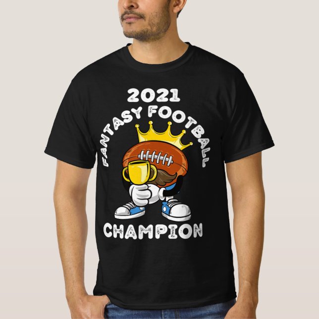 FUNNY 2021 FANTASY FOOTBALL CHAMPION FANTASY LEAGU T-Shirt (Vorderseite)