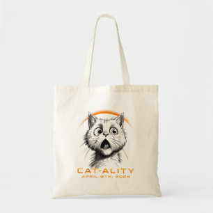 Funny 2024 Solar Eclipse Cat-ality Total Solar Ecl Tragetasche
