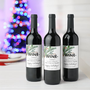 Funny 2024 Weinkleber hält uns zusammen mit der Na Weinetikett