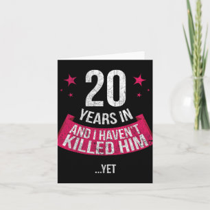 Funny 20 th Wedding Anniversary Ehefrau Geschenk T Karte