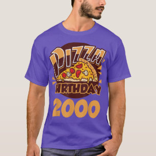 Funny 21 Years Old Pizza Birthday T-Shirt