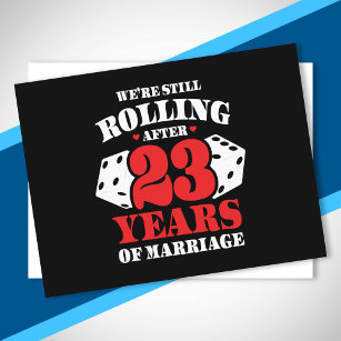 Funny 23. Jubiläumspaare Verheiratet 23 Jahre Postkarte