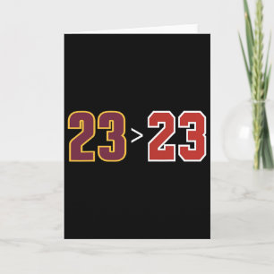Funny 23 Vs 23 Basketball Fans und Spieler Karte