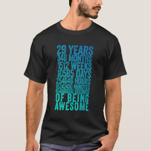 Funny 29. Geburtstag Shirt Altes Meter Sonniges 29