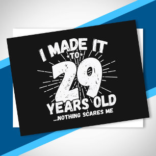 Funny 29. Geburtstag Zitat sarkastisch 29 Jahre al Postkarte