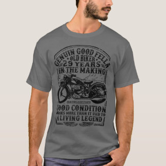 Funny 29 Jahre alt Biker Retro Style Classic Motor T-Shirt