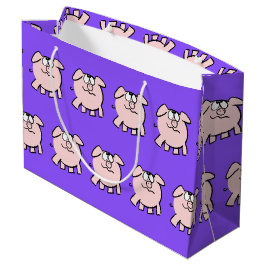 Funny 2 Cartoon Pig Baby Choose Color L Gift Große Geschenktüte