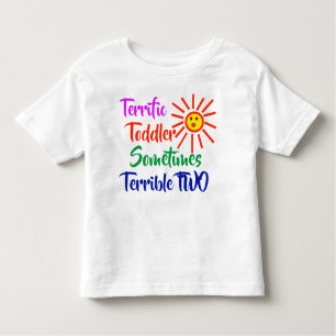 Funny 2 Jahre alt Kind Terrific Kleinkind schreckl Kleinkind T-shirt