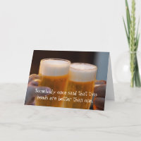 Funny 2 Köpfe sind besser Bierliebhaber Geburtstag