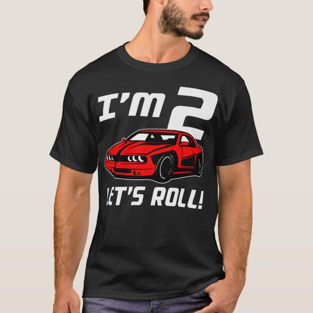 Funny 2nd Birthday Geschenk Jungs Kleinkinder Race T-Shirt (Vorderseite)