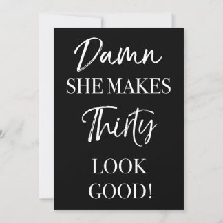 Funny 30. Geburtstag Party Einladung