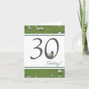 Funny 30. Geburtstagskarte Karte