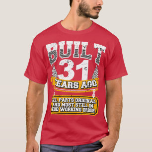 Funny 31. Geburtstag Shirt Vintag gebaut 31 Jahre