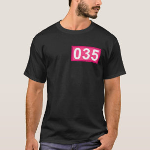 Funny 35 Year Old Gifts Number 035 Patch 35th Birt T-Shirt