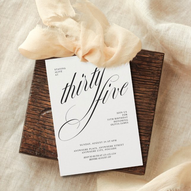 Funny 35th birthday einladung (Von Creator hochgeladen)