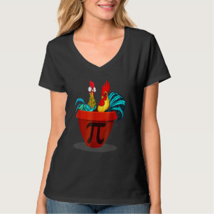 Funny 3 14 Chicken Pot Pi Day Pie Math Lover Geek T-Shirt